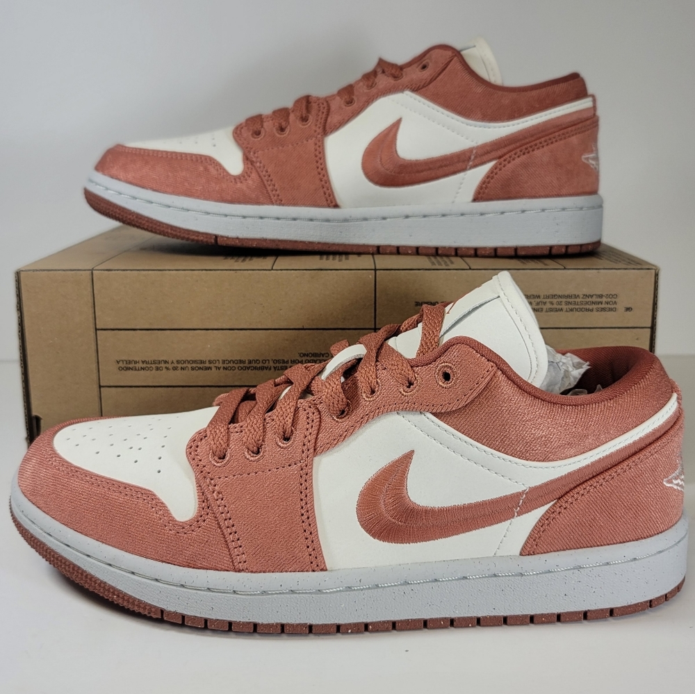 Nike Air Jordan 1 Low SE Sky J Pink Canvas FN3722-801 Women's Size 9 Shoes New